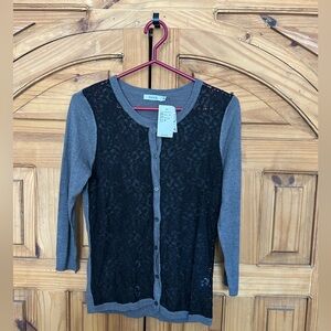 NWT RICKI’S Fine Knit Lace Cardigan